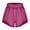 Hot Pink, variant on hotojiny Flowy Pajama Shorts for Women Cute Elastic Waist Asymmetry Hem Pj Bottoms Summer Stylish Ruffle Party Dance Shorts