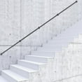 thumbnail image 4 of Miumaeov 14Ft Iron Handrail, Industrial Stair Railing, Metal Hand Rails for Steps Stair, Aluminum Stairway Railing Kit Black for Outdoor & Indoor Wall Mount Support, Wall Hand Railing,Safety Handle, 4 of 9