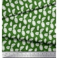thumbnail image 2 of Soimoi Green Cotton Voile Fabric Crystal Stone Geometric Printed Fabric 1 Yard 56 Inch Wide, 2 of 3
