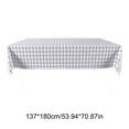 thumbnail image 4 of Msgweeeg Tablecloths Rectangular Plastic Tablecloth Square Plastic Tablecloth Waterproof and Oil-proof Checkered Tablecloth Wipeable Tablecloth Suitable, 4 of 7