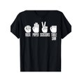 thumbnail image 2 of Camiseta de algodón para hombre con diseño de piedra, papel o tijera: ideal para el Día del Padre, actividades informales y al aire libre. Lavable a máquina. Camisetas de ocio., 2 of 6