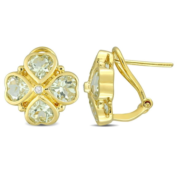 Everly Women's Quartz Yellow Gold Plated Earrings