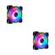 thumbnail image 1 of Tholdsy DC 12V RGB Gaming Computer Case Desktop Cooler Fast Shockproof Fan Speed 4pin Fans Light PC Cooling Accessory Heatsink Colorful 2piezas, 1 of 6