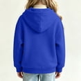 thumbnail image 6 of Amidoa Girls Graphic Hoodie Pullover Hooded Sweatshirt Fleece Oversized Kids Cute Hoodies With Pocket Blue Size 10-11Years, 6 of 6