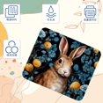 thumbnail image 3 of Alfombrilla de ratón azul con diseño de hojas de conejo, cómoda y suave, antideslizante, ideal para aliviar el dolor, ideal para ordenador, portátil, oficina y hogar, 21 x 25 cm., 3 of 7