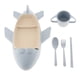 thumbnail image 2 of Bandeja de comida dividida Sunnimix set de 5 azul 37 cm x 25,7 cm x 8 cm, 2 of 7