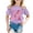 Purple, variant on Toddler Kids Girls T Shirts Short Sleeve Fashion Casual Letter Print Shirts Top Blend Tee Shirt Youth Casual Loose Tops 18-24 Months