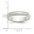thumbnail image 3 of Sterling Silver 4mm Half Round Milgrain Size 11 Band, 3 of 5
