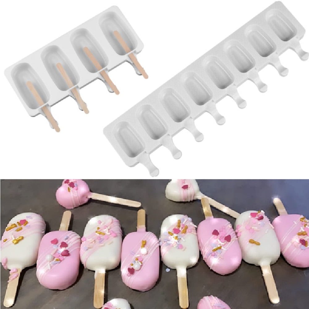 Details about  / Popsicle Ice Cream Box Ice Cube Tray Dessert Mold Silicone Ice Cream Mould