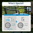 thumbnail image 5 of Sophia & William 5 Piece Patio Metal Dining Set Square Table and 4 Stackable Mesh Chairs, 5 of 9