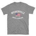 thumbnail image 1 of Weaverville North Carolina Patriot Men's Cotton T-Shirt, 1 of 1