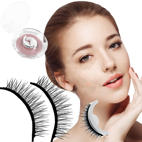 Reusable Self-Adhesive Eyelashes without Glue Natural Fluffy False Eyelashes