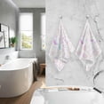 thumbnail image 6 of SKYSONIC Hand Towels Neon Line Mushroom Patterned 2 PCS, Cotton Bath Towel for Drying Face Hands Body ,Absorbent Lightweight Towels for Bathroom Ktichen Travel Gym, 16"x28", 6 of 7