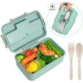 thumbnail image 2 of Bento Box Adult All-In-One Umami on Sale Bento Lunch Box Box Lunch Box with 3 Compartment for Kids and Adults Leakproof Lunch Containers Lunch Box Made By Wheat Fiber Material with Spoon & Fork, 2 of 9