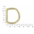 thumbnail image 5 of 2011 Natural Brass, D-Ring, Solid Brass-LL, 5/8", 5 of 9
