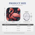 thumbnail image 3 of Easygdp Flamant Rose Floral Coloré pour 2 Pcs Pare-Soleil Pliable pour Voiture, SUV, Camion-Grand, 3 of 6
