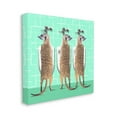 thumbnail image 3 of Stupell Industries Funny Meerkats Using Urinal Toilet Green Shapes Pattern Graphic Art Gallery Wrapped Canvas Print Wall Art, Design by Noah Bay, 3 of 5