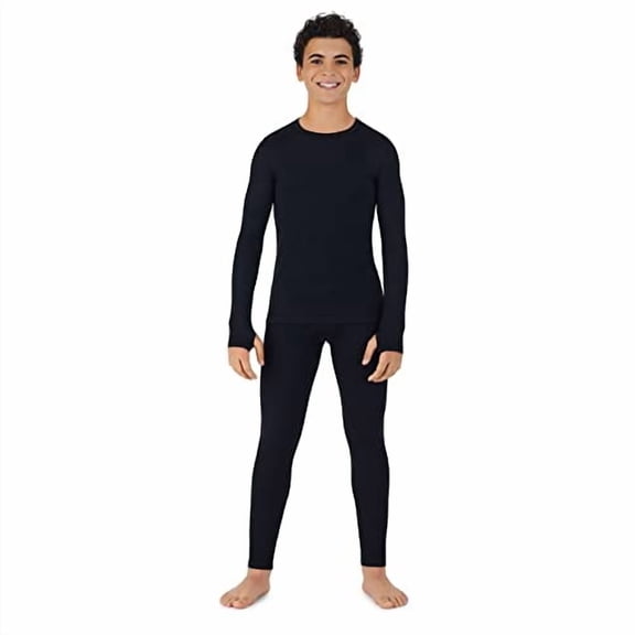 Cuddl Duds Boys Heavyweight 2 Piece Base Layer Thermal Set