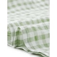 thumbnail image 5 of INSPIRE CHIC Women's Gingham Tops Square Neck Ruffle Cap Sleeves Summer Blouse M Green, 5 of 6