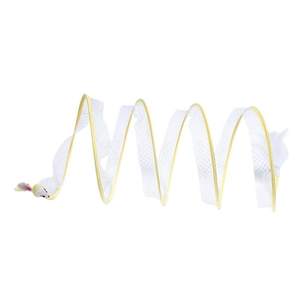 Túnel Plegable para Gatos Salvador Juguete Interactivo Duradero Amarillo