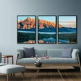 thumbnail image 2 of IDEA4WALL Framed Canvas Wall Art for Living Room, Bedroom Beautiful Nature Norway Landscape Canvas Prints for Modern Home Decoration Ready to Hang - 24"x36"x3 Panels, 2 of 4
