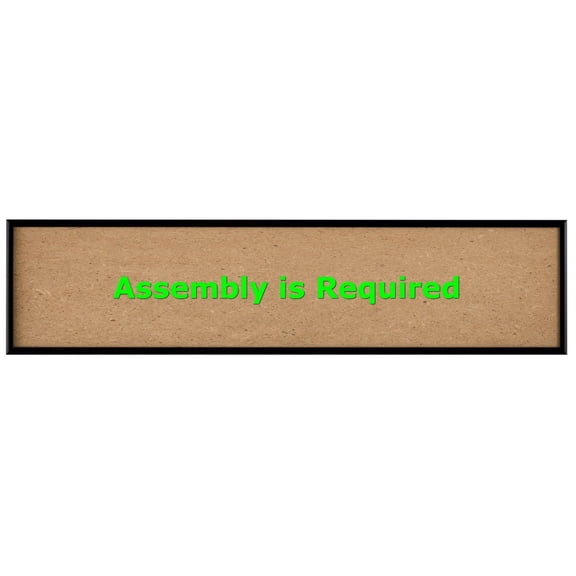 Quadro Frames 6x26 inch Picture Frame, Black, Style P375-3/8 inch Wide Molding