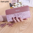 thumbnail image 1 of Fashion Glitter Clutch Tassel Card Holder Case Phone Bag Zipper Purse Long Wallet DARK PINK, 1 of 8