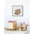 thumbnail image 5 of Marmont Hill The Lazy Sloth Framed Wall Art, 24.00" x 1.50", 5 of 6