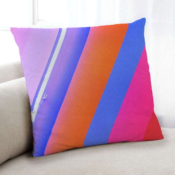 Ahgly Company Abstract Stripe Pattern Indoor Throw Pillow, 18 inch by 18 inch