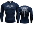 thumbnail image 4 of Camiseta de compresión con estampado de Anime para hombre, camiseta para correr, ropa deportiva de secado rápido para Fitness, camisetas transpirables de manga corta para deportes de gimnasio, 4 of 5