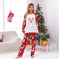 thumbnail image 2 of Your-Sty Couples Christmas Pajamas Set Women & Men Long Sleeve Pj Set Party Holiday Sleepwear Christmas Reindeer Loungewear Set, 2 of 8