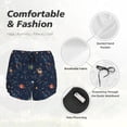 thumbnail image 4 of Salouo Cartoon Space Planets Print Women's 2 in 1 Running Shorts Double-Layer Shorts Athletic Workout Gym Yoga Shorts Running Shorts for Women-Large, 4 of 7