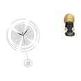 thumbnail image 1 of Adorno de reloj de pared acrílico con números arábigos y estatua de mujer africana, figura de resina para cocina, estudio, entrada de granja,, 1 of 8