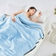 thumbnail image 5 of Edredón de verano de algodón lavable, ligero y súper suave, ideal para verano, 100 x 70 cm, ideal para cama individual o sofá, transpirable y cómodo, de fácil cuidado para uso diario., 5 of 6