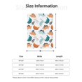 thumbnail image 4 of Throw Blanket for Couch Sofa and Bed, cute Dinosaur pattern Super Soft Plush Throw Blanket, Fuzzy Cuteness Comfy Warm Washable Flannel Blanket & Throws for All Season 60"x50", 4 of 5