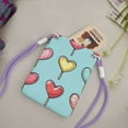 thumbnail image 2 of Lightweight Crossbody Cell Phone Purse Bag with Arm Band, Wallet & Key Pouch for Walking, Travel and Hiking, Pink Heart Lollipop (2), Purple, 2 of 7