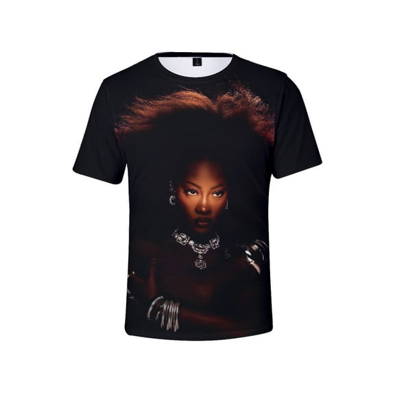 Tems Born in The Wild Tour 2024 Tshirt Streetwear Short Sleeve Hip Hop Crewneck Tee