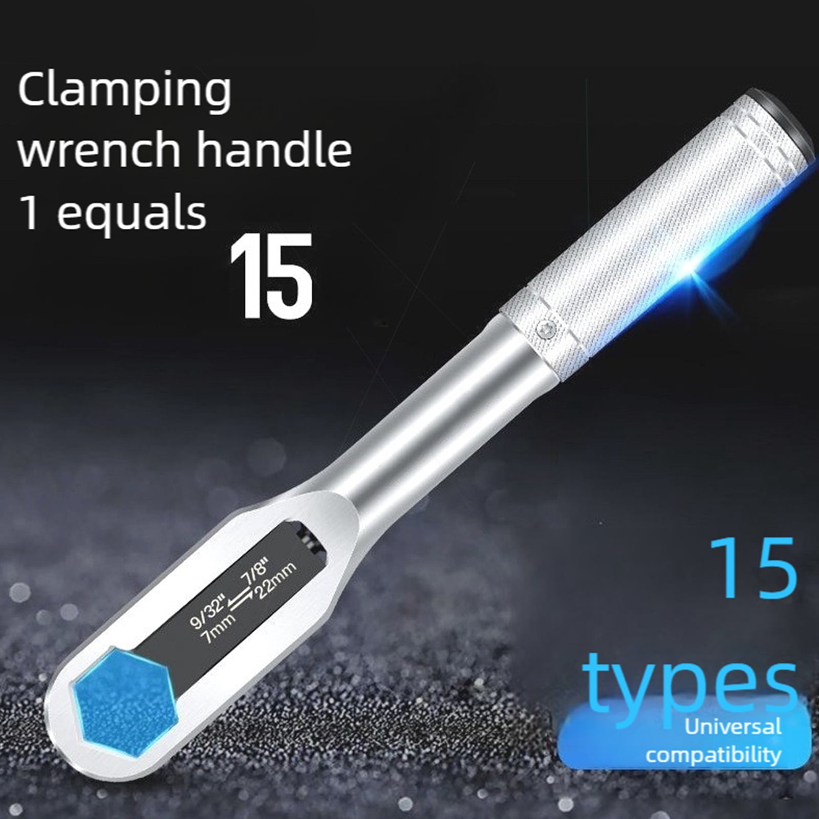 Professional Double Head Adjustable Wrench 7-22mm Ranges SelfAdapting Jaw For Secure Fastener Grip AntiSlip Surfaces