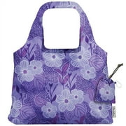 Chicobag 233261 Bliss Vita Purple Blooms Reusable Shopping Bag 19" x 13"