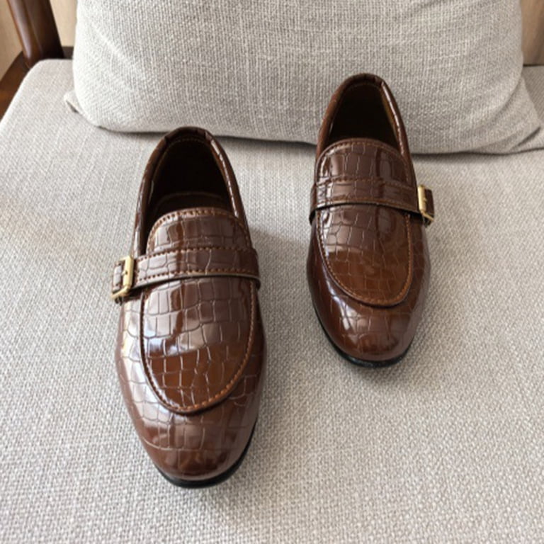 kids casual dress shoes Kogui Boys Dress Shoes Wide Boy's Casual Dress Oxford Comfort Uniform Formal Shoes Size 11.5 (Brown,Little Kids 11.5)