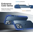 thumbnail image 2 of Casus Frosted Matte Silicone Frame Shockproof Case for Apple iPhone 14 Pro Max - Blue, 2 of 7