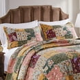 thumbnail image 4 of Greenland Home Fashions Antique Chic 100% Cotton Authentic Patchwork Quilted Pillow Sham, Standard, 4 of 5