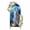 Blue, Silver, White, variant on Abstract Art Wolfs Arch Backdrop Cover 5FT, Blue Moon Forest Black Spandex Fitted Stretchy Arch Stand Covers, Round Top Chiara Backdrop Cover for Wedding Party Birthday Baby Shower