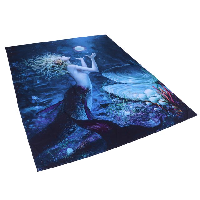 Tapiz,Tapiz Patrón De Sirena Fondo Decoración Interior Decoración De La Pared Del Hogar Acabado De Lujo