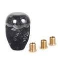thumbnail image 1 of Car  Knob Gear Shifter Knobs With 3 Adapters Carbon Fiber Pattern  Handle Modification Accessories, 1 of 8