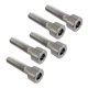 thumbnail image 1 of 5 uds tornillo de cabeza hexagonal de titanio TC4 Sharpla Color plata, 1 of 6