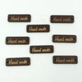 thumbnail image 3 of 50 Pieces Handmade Label -holes Buttons Tags For Sewing Clothing Decoration 30mm Brown, 3 of 7