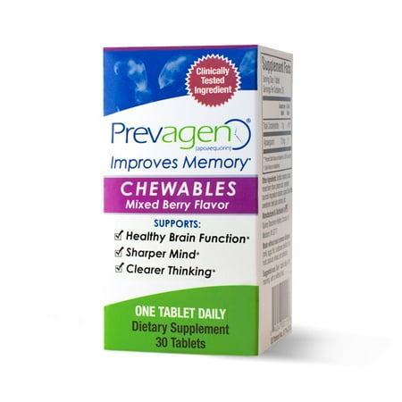 Prevagen Chewables Memory Improvement Chewable Tablets, Mixed Berry, 30 Ct