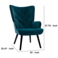 thumbnail image 6 of Benjara Accent Chair with Tall Button Tufted Back and Splayed Legs, Pink, 6 of 6