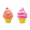Nice Cream Cone Squishy-Orange+Pink-B1, variant on Ice Cream Squishy Toys Mini Food Squishies Toys,Soft Kawaii Ice Cream Popsicles Squeeze Stress Relief Sensory Toys, Slow-Rising Squishies Fidget Toys for Party Favors Orange